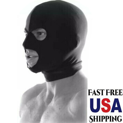 Spandex Face Cover Unisex Head Hood Cosplay Headgear Open Eye Mouth Mask Costume $8.99
