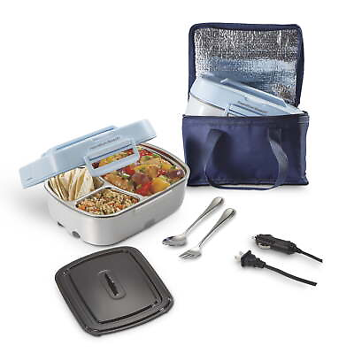 #ad Portable Food Warmer Electric Lunch Box Includes Fork amp; Spoon $32.99