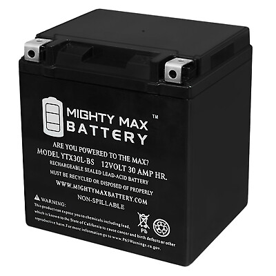 #ad #ad Mighty Max YTX30L BS Battery for Arctic Cat Polaris Prowler Wildcat Ranger UTV $79.99