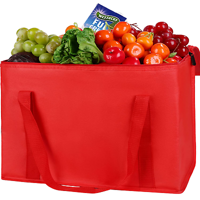 XXL Insulated Food Delivery Bag Red Cooler Bags Keep Food Warm Catering Catering $19.84