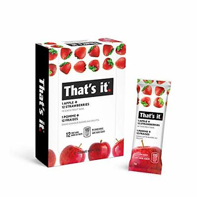 #ad #ad That#x27;s it. Apple Strawberry 100% Natural Real Fruit Bar 12 Pack $32.08