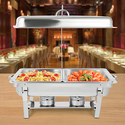 #ad 7.5L Catering Chafing Dish Food Warmer Buffet Heat Tank Stainless Steel NEW USA $56.05