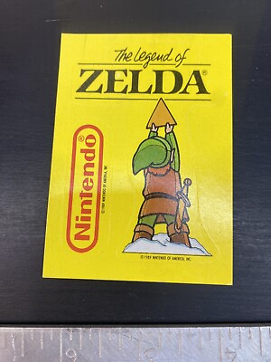 #ad 1989 Nintendo of America The Legend of Zelda Sticker #32 Video Game Secrets $3.20