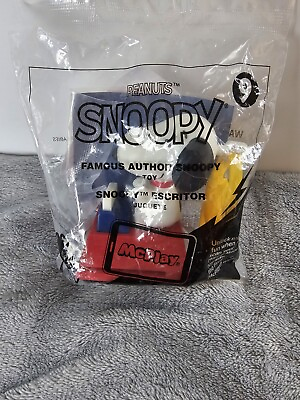 #ad McDonalds Happy Meal Peanuts Famous Author Snoopy #9 Fast Food Kids Toy NEW 2018 $7.25