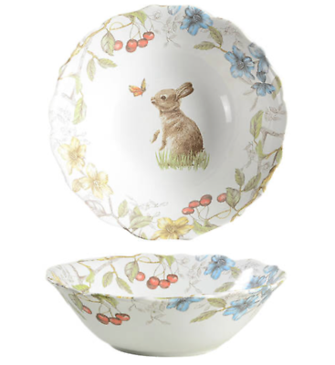 #ad Pier 1 Sofie the Bunny Salad Round Vegetable Bowl 10 1 8quot; $53.99