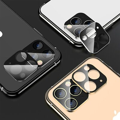 For iPhone 13 12 11 Pro Max FULL COVER Tempered Glass Camera Lens Protector $4.98