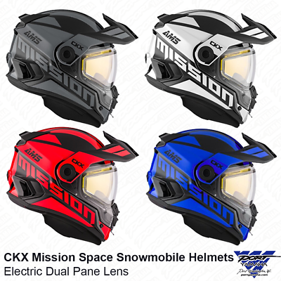 CKX Mission AMS Space Snowmobile Helmet w Electric Shield SM MD LG XL 2X 3X $559.99