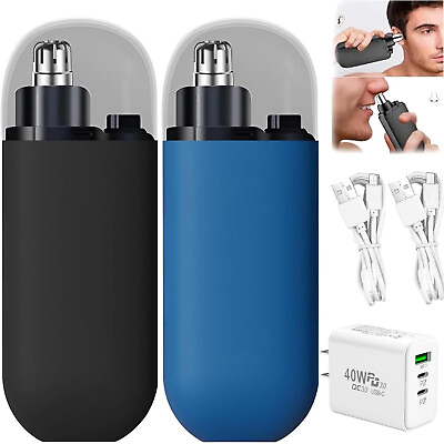 #ad Nose Hair Trimmer USB Charging High Quality Electric Portable Men Mini Nose Hair $16.55