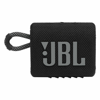 #ad JBL Go 3 Portable Waterproof Speaker Black $30.50