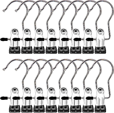 #ad #ad 16 Pack Laundry Hooks Clothes Pins and Hanging Clips Heavy Duty Clothespins a $10.68