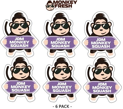 #ad #ad 6 pc Monkey Fresh Hanging Car Air Freshener JDM Squash Scent cs x3 $12.99