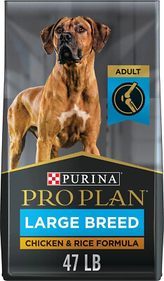 47LB Purina Pro Plan Adult Large Breed Chicken amp; Rice Formula Dry Dog Food $62.88