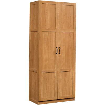 Kitchen Cabinet Pantry Cupboard Storage Organizer 2 Door Highland Oak Finish New $158.00