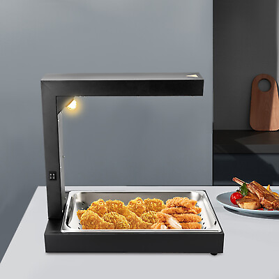 Countertop Food Warmer Commercial French Fries Warming Machine w Food Heat Lamp $147.25