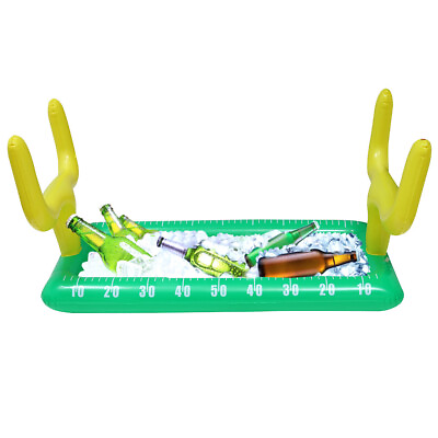Inflatable Pool Table Serving Bar Large Buffet Tray Server With Drain Plug New $26.58