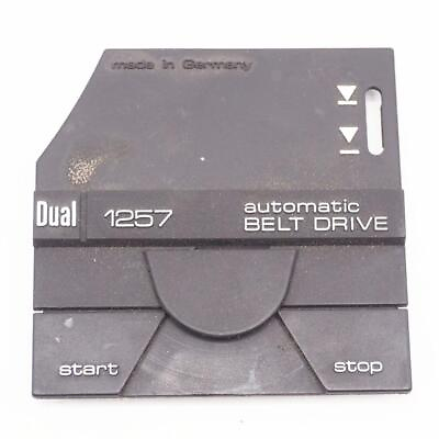 #ad Dual CS 1257 Turntable Parts Vintage Nameplate Trim $10.49