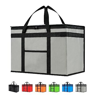 #ad Insulated Cooler Bag and Food Warmer for Food Delivery amp; XX Large 1 Grey $34.79