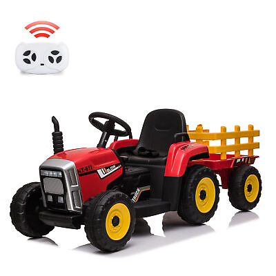 #ad #ad Battery Powered Electric Tractor Remote Control With Headlights for 3 6 Year Kid $149.14
