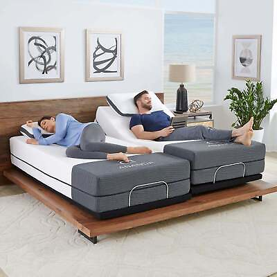 #ad Split King Adjustable Electric Bed Frame Base Wireless Remote Dual Motor Twin XL $658.00