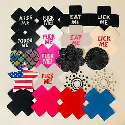 Pairs of Nipple Pasties Multiple Styles Stickers Sexy Breast Cover 2 Count $2.95