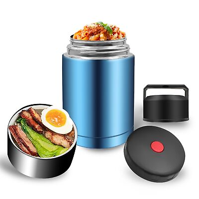 #ad 35oz Thermos Soup Stainless Steel Soup Thermos For Hot Food Wide Mouth So... $27.96