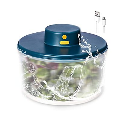 BORNKU Electric Salad Spinner 3L USB ChargebleVegetable Washer with Bowl $38.47