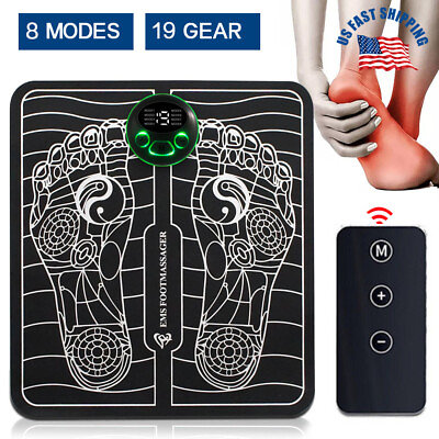 19 Level Electric Foot Neck Massager Pad Blood Circulation Muscle Stimulator Mat $9.88