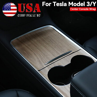#ad Center Console Wrap Cover Sticker Accessories Decoration For Tesla Model 3 Y 21 $9.49