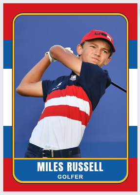 #ad #ad 2023 24 Miles Russell Future Stars Golf Rookie Card Pro Golfer Limited Edition $9.99