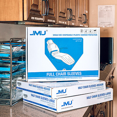 #ad JMU Dental Unit Chair Sleeves Cover Fullamp;Half Disposable Protective Soft Durable $105.99