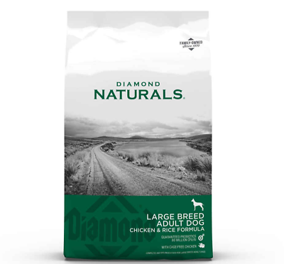 Diamond N.aturals Large Breed Adult Chicken amp; Rice Dry Dog Food 40 lb ba $37.99