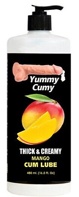 #ad #ad Yummy CUMY Mango Flavored White Cum Lube 16 oz Thick Semem Jizz like Feel $19.99