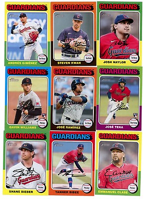 #ad #ad 2024 TOPPS HERITAGE BASE TEAM SET CLEVELAND GUARDIANS $4.25
