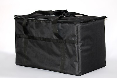  Black Insulated Food Delivery Bag Stain Water Resistant Catering Bag $16.99