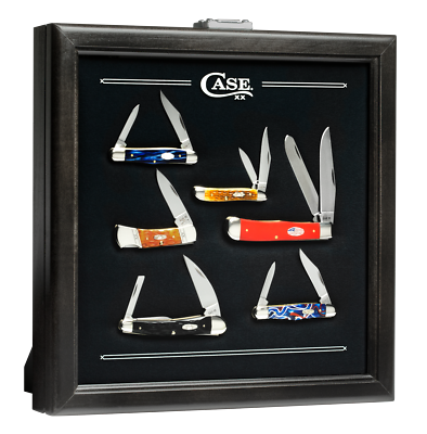 #ad #ad CASE XX Knives Small Black Wood amp; Glass Countertop Knife Display 50990 $167.95