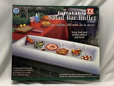 Inflatable Salad Bar Buffet Picnic Drink Table Cooler Party Ice Chest TV Trends $12.99