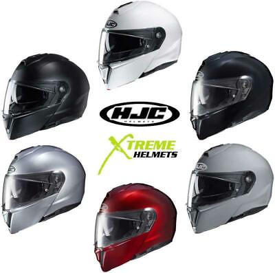 #ad HJC i90 Helmet Solids Flip up Modular Inner Shield Glasses Pinlock Ready XS 5XL $139.96