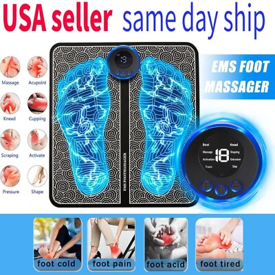 #ad EMS Foot Massager Leg Electric Deep Reshaping Kneading Muscle Pain Relax Machine $8.99