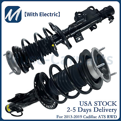 #ad 2x Front Shock Struts Spring Assembly w Electric for Cadillac ATS RWD 2013 2019 $300.00