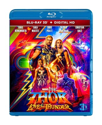 Thor: Love and Thunder 3D Blu Ray Disc 2022 Movie ‎Region Free Shipping $12.98