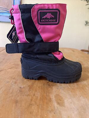 #ad ARTIC RIDGE GIRLS WINTER BOOTS SIZE 11 COLOR BLACK PINK TEMP RATED 40 TO 22 NEW $22.00