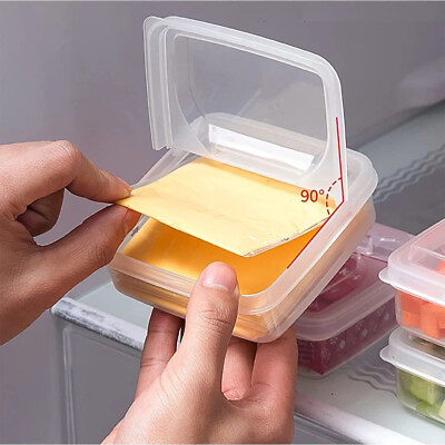 #ad Sliced Cheese Container Cheese Keeper Refrigerator Container Storage Box $22.83