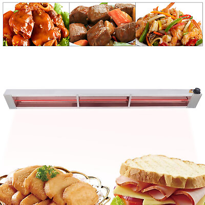 #ad 1000W Overhead Food Warmer Stainless Steel Food Heater 30℃ 85℃ For Catering NEW $238.40