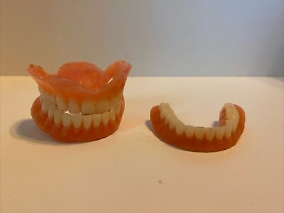 #ad Preowned Dentures False Teeth Set Uppers Lowers Men’s For Art amp; Crafts $21.25