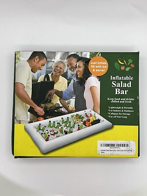 #ad Inflatable Salad Bar White 51 X 21 X 5 Inch $15.00