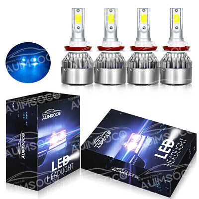 For Chevy Camaro 2014 2015 8000K LED Headlight Kit High Low Beam Fog Light Bulb $36.99