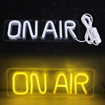 #ad ON AIR LED Light Neon Sign Acrylic 9.8quot;x3.3quot; Wall Decoration Bar Studio Light Up $13.50