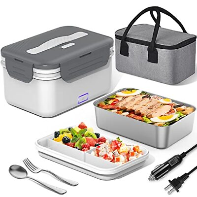 #ad Herrfilk Lunch Box Food Heater Portable Faster Food Warmer with 1.8L Removabl... $54.29
