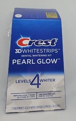 #ad NEW Crest 3D Whitestrips Pearl Glow 4 Levels Whiter Exp 1 2025 SEALED $13.00