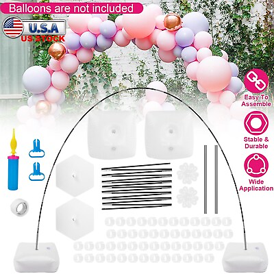 #ad #ad Balloon Arch Kit with Stand Base Frame Pump Set Birthday Wedding Party Supplies $24.90